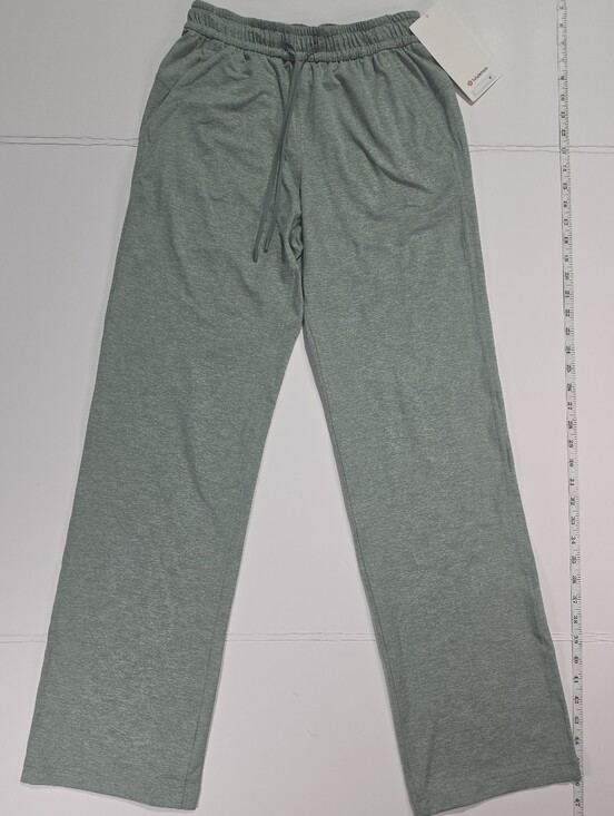 lululemon athletica Pants - Lululemon Straight-Leg Mid-Rise Pant Regular Heathered Grey Eucalyptus 4 NWT